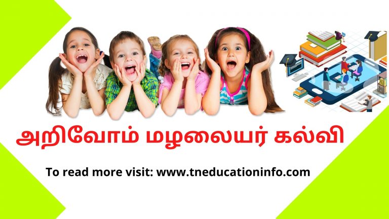 Pre Education in Tamil | அறிவோம் மழலையர் கல்வி | முன்பருவ கல்வி