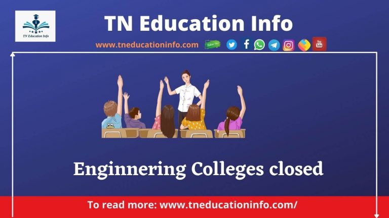 TN Engineering Colleges Closed |15 பொறியியல் கல்லூரிகள் மூடப்பட்டது