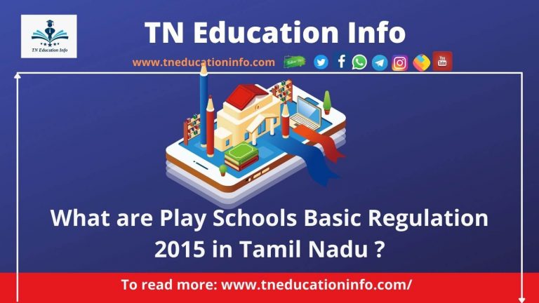 Play Schools norms in Tamil |மழலையர் பள்ளி விதிகள் என்ன?
