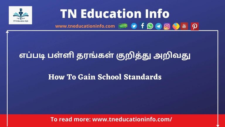 எப்படி பள்ளி தரங்கள் குறித்து அறிவது – How To Gain School 10 Best Standards