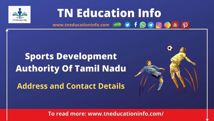 SDAT - Sports Development Authority Of Tamil Nadu Address