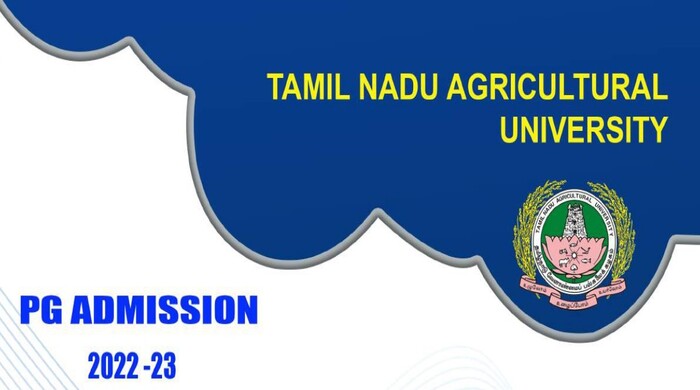 TNAU PG ADMISSION 2022